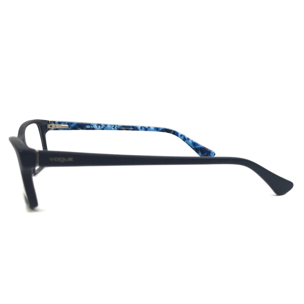 Vogue Eyeglasses Frames VO2886 2225 Matte Blue Rectangle Full Rim 53-16-140